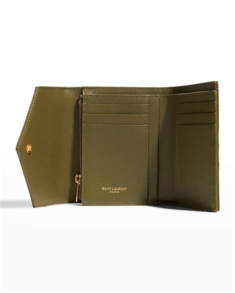 ysl wallet tri fold|YSL handmade wallet.